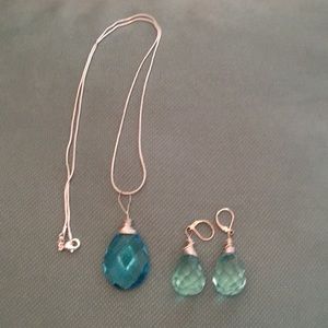 Blue Turkish crystal set